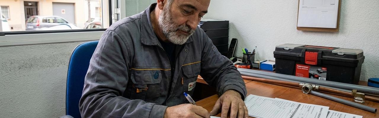 Emisión de boletines de fontanería en guadix