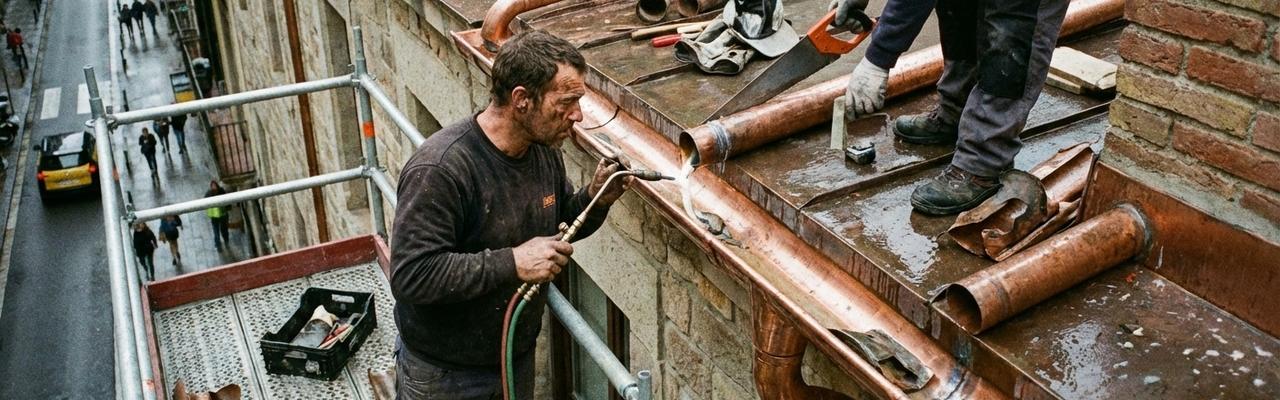 Montaje y reparación de bajantes y canalones en guadix